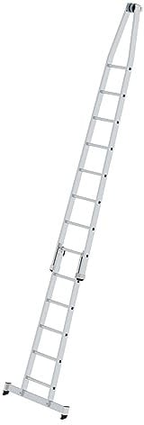 PROREGAL Sprossen-Glasreinigerleiter Satz mit nivello®-Traverse | 2-teilig | Leiter, Teleskopleiter, Trittleiter, Bockleiter, Sprossen-Doppelleiter
