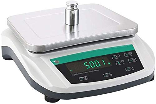 SONAXO Balance électronique, Balance analytique de précision de Laboratoire 0,1 g, adaptée aux écoles et aux Cuisines (White 15kg/0.1g)