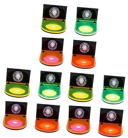 Happyyami 12 Pièces Support De Pour Aquarium Supports De Récifs Coralliens Support De D'aquarium Décorations De Poissons Pour Aquarium Coquetiers Usine Acrylique Néons