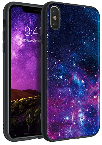 GaoBao for iPhone X/Xs Glow in The Dark, Nebula Space Luminous Lightweight Soft Protective Cover for Boys, Girls, Women, Men 5.8 - Nebula