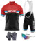 Completo Ciclismo Estivo Abbigliamento Ciclismo Manica Corta Tuta Ciclismo Uomo Pantaloncini in Gel 9D,MTB e Salopette Body Ciclismo Manica Corta Completi (TYP-4,L)