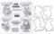 Weihnachts Stanzformen- und Stempelset, Rentier-Stanzformen Metall-Stanzform Weihnachts-Stanzformen für Kartenherstellung Heimwerken Weihnachtsbasteln Scrapbooking-Zubehör