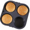 Molde para panecillos para hamburguesas - Bandeja para hornear panecillos para hamburguesas, molde para hamburguesas de silicona de 4/6 cavidades, moldes para muffins | Molde para hornear pan, molde p