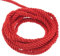 QUARKZMAN 3mm Cuerda Trenzada de Poliéster, 10m Largo Cordón Trenzado Decorativo de Poliéster 3 Capas Brillante para Manualidades DIY Bolsa de Regalo Cortinas Hogar Decoración, Rojo