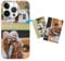 Yoedge Personalised Phone Case for iPhone 11 Pro Max 6.5, Personalised 2 Image Photo custom Design Flexible Soft TPU Silicone Rubber Shockproof Bumper Cover for Girls for iPhone 11 Pro Max, Pink