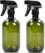 Cleaning Spray Bottles Hair Water Spray Bottle Plants Mister Sprayer Durable Trigger, Refillable, 2x 500ml Empty Gardening Atomizer Hair Mister Mist (Green)