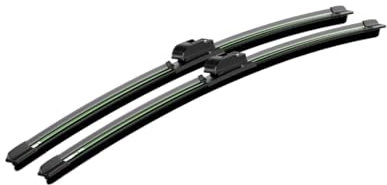 PUBUGPDPAG Wischblätter Vorne und Hinten Für Sitz Für Ibiza 6L 6J 6F KJ 2002-2023 Frontscheibe Wischer Klingen Windschutzscheibe Fenster Klinge Zubehör(Black+Green)