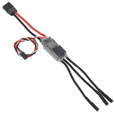 Spacnana 120A ESC, Bürstenloser Hochleistungs-Geschwindigkeitsregler mit Metallkühlkörper, 2-8S Lipo-Kompatibilität für RC-Drohnen und Boote