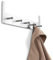 Türgarderobe mit 5 Garderobenhaken, bis 1,9 cm Türstärke, Edelstahl matt, ohne Bohren - PHOS Design