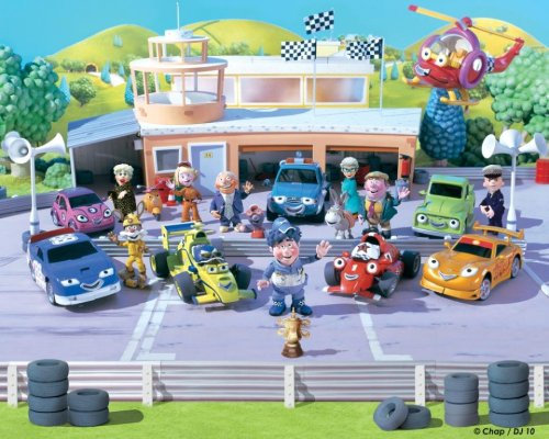 Walltastic 40281 Roary the Racing Car Designer Fototapete
