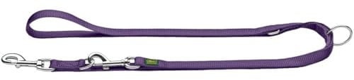 HUNTER Verstellbare Hundeführleine, Farbe: braun, 3-fach verstellbar, robustes Nylon, pflegeleicht, Größe: 10/200