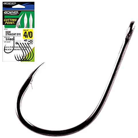 Owner OC SSW Straight Eye Hook - Größe 1 - 9 Stück