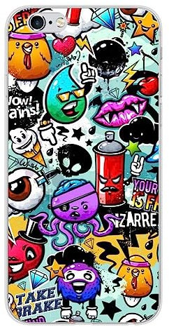 Coque en Silicone imprimée Compatible Apple iPhone 6 iPhone 6S Graffiti 2