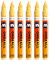 Molotow One4All 127HS Acryl Marker (2,0 mm Strichstärke, hochdeckend und permanent, UV-beständig, für fast alle Untergründe) 6 Stück Farbe 115 vanill pastell