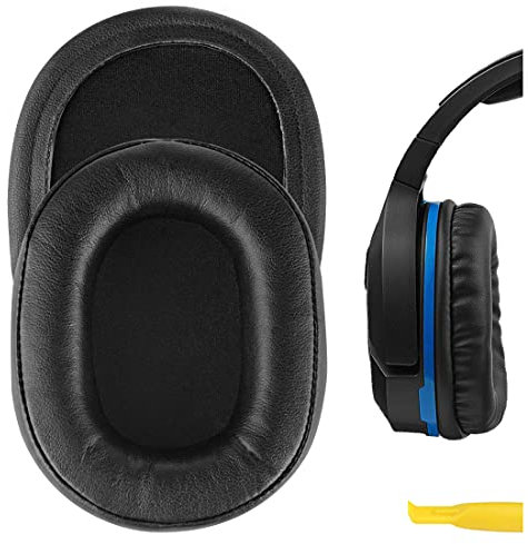 Geekria Ersatz-Ohrpolster, passend für Turtle Beach Ear Force Stealth 700, 450, 420X, 600, 500P, Ear Force XO SEVEN Gaming-Headset, Ohrpolster, Reparaturteile (abgerundeter quadratischer PU-Schaum)