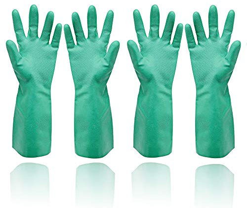 GAYISIC Gants de nettoyage réutilisables, grande taille, gants de cuisine, gants de ménage très résistants et imperméables