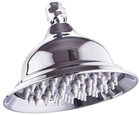 Douche à main Pommede douche 8 pouces rond or, or rose, chrome, antique, noir salle de bain en laiton massif cuivre pluie pomme de douche-Chrome