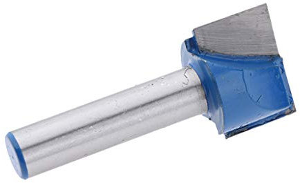 perfk 8mm Schaftfräser – Nutfräser für Holzbearbeitung, 8x19mm, Titanstahl mit hitzebeständiger Beschichtung, Ideal für Handarbeit & Profi-Anwendungen