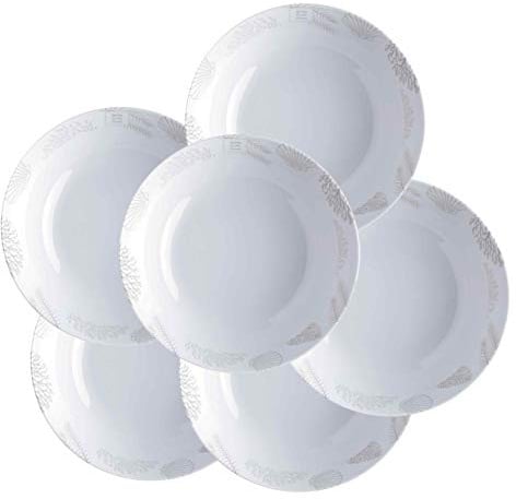 Marine Business tiefer Teller Suppenteller, Melamin, 19cm, Navy Weiss - Serie Living 6er Set