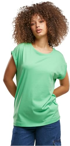 Urban Classics Women's Ladies Extended Shoulder Tee T-Shirt, ghostgreen, 5XL