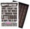 Easter Egg Alternative Funny 100g Milk Chocolate Bar Novelty Gift for Men Boyfriend Husband Civil Partner Letterbox Friendly Posts Like a Traditional Greeting Card
