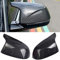 Auto Spiegelkappen, 1 Paar Auto Tür Außenspiegelkappe Rückspiegelkappe Seitenspiegel Abdeckungen für B-MW X3 F25 X4 F26 X5 F15 X6 F16 2014-2018 (Kohlefaser)