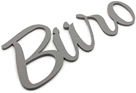Büro Türschild Schriftzug Name Selbstklebend Zimmer Raum Wort Schriftzüge Grau