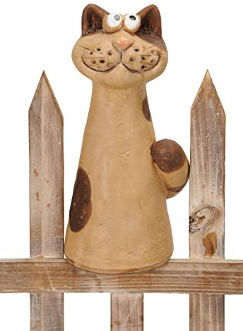 B2S BACK2SEASON Zaunfigur Katze Zaundeko Zaunhocker H=21,5 cm