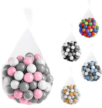 Monsieur Bébé - Sac de 100 balles de Jeu ou de Piscine 5,5 cm - Plusieurs modèles