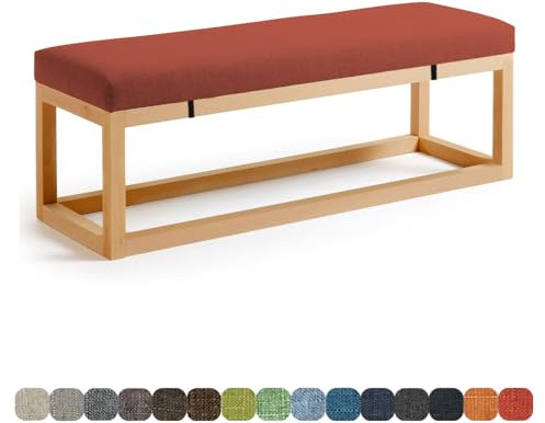 Lsjoaw Bankauflage Bankkissen Sitzauflage Sitzkissen Bank 170X50X5CM Stuhlkissen Bankpolster Schaukel mit abnehmbarem Bezug für Fensterbank Outdoor Gartenmöbel Terrasse Drinnen Sitz,Crimson
