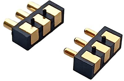 5PCS Federbelastet Pogo Pin Stecker rechtwinklig Oberflächenmontage SMD Streifen männlich weibliches Ziel konkav SMT Pitch 2,5mm,3Pin