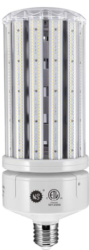 NS 250W LED Corn Cob Light Bulb,Equivalent 1000 Watt Metal Halide HPS HID CFL,5000K AC110-277V,E39 E40 Mogul Base LED retrofit Bulb,for Commercial Lighting Warehouse Workshop High Bay Lighting