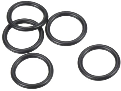 PATIKIL 20 Stück Dichtungsringe O-Ringe Gummidichtung 16mm AD 12mm ID 2mm Dicke Nitrilgummi Unterlegscheibe Dichtungssatz Gummischeiben für Auto Klimaanlage Wasserhahn Rohr Schwarz