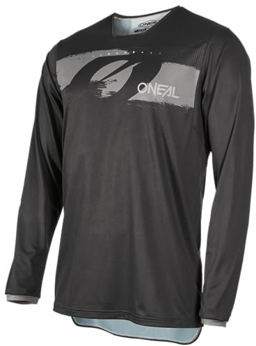 O'NEAL | Mountainbike-Trikot | MTB Mountainbike DH Downhill FR Freeride | Atmungsaktives Material, maximale Bewegungsfreiheit | Element FR Jersey Hybrid V.24 | Erwachsene | Schwarz | Größe XXL