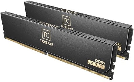 TEAMGROUP T-Create Expert CTCED532G7200HC34ADC01 - Modulo di memoria RAM RAM compatibile con Intel XMP 3.0 e AMD Expo, 10 l, 32 GB (2 x 16 GB), 7200 MHz (PC5-57600), compatibile con Intel XMP 3.0 e