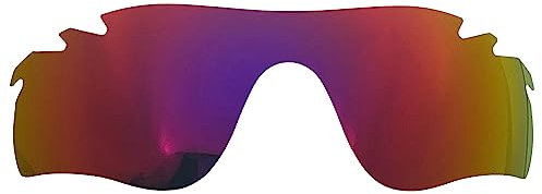 Wetnenss Lentes de repuesto para gafas de sol Oakley RadarLock Path/polarizadas de 1,5 mm/fáciles de instalar (rojo oscuro)