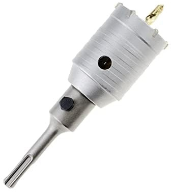 Ø52mm Core Drill Bit Masonry Hole Cutter + 110mm SDS Plus Adapter | Concrete Hole Saw Wall Drill Bit Heavy Duty for Brick Walls Stone