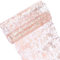 STOUCLA Chemin de table brillant or rose en polyester - Décoration de table réutilisable - Pour fêtes d'anniversaire de mariage, festival, Nouvel An et Pâques (28 cm x 10 m)