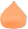 Droplet-Lounge Tropfenform Sitzsack mit Füllung | für Kinder Erwachsene | Indoor & Outdoor geeignet | Wasser-& Schmutzabweisend | Sitzkissen Bodenkissen Beanbag (XXL Durchmesser 80 cm, Orange)