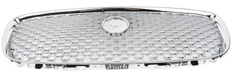 Auto-Frontgrill mit Emblem-Logo, Waben-Kühler-Renngrill, ABS, kompatibel mit Jaguar XF XFR 2016 2017 2018 2019 2020 X260