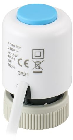 Wengart Thermoelektrischer Stellantrieb WG_S01, M30* 1,5 Gewinde, AC230V normalerweise geschlossen, Arbeit für Fußbodenheizung (1 Stück)