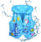 Kinder Schwimmweste Float Jacket, Aufblasbare Kleinkind Badeanzug Assist Bademode Schwimmtraining Auftrieb Badeweste Aufblasbare Schwimmweste (Blau, M)