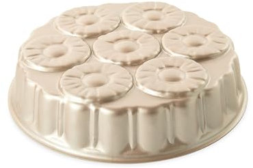Nordic Ware Formed - Stampo per torta a testa in giù, con ananas, per 8 tazze, motivo: Golden Hour
