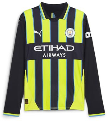 PUMA Manchester City Auswärtstrikot Langarm 2024/25 Saison - Replica - Herren - Neue Marine - Größe: 3XL