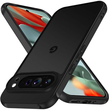 iVoler Cover Opaca per Google Pixel 9 Pro XL, [Antiurto di Grado Militare] Custodia Traslucida Posteriore Ultra Sottile Anti-Impronte Protettiva Case