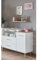 Lomadox Babyzimmer Set Wickelkommode Wickelaufsatz Wandboard skandinavisches Design weiß mit Eiche