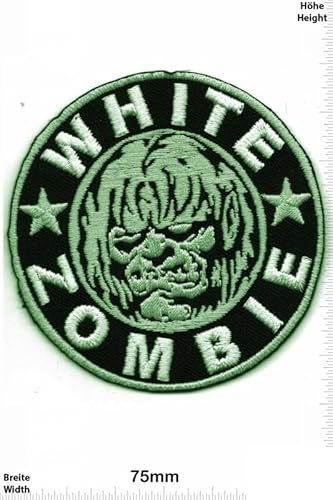 White Zombie Patch Iron on Clothing T-Shirt Cap Vest Jacket Denim Jean Coat Decorate DIY Custom Handmade Hobby Gift Craft Enjoy, Heavy Metal