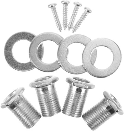 ifundom 6sets Guitar Tuner Screws and Nuts Installation Kit with Washers for Acoustic and Folk Guitars Enhances Stability for Luthiers and Makers