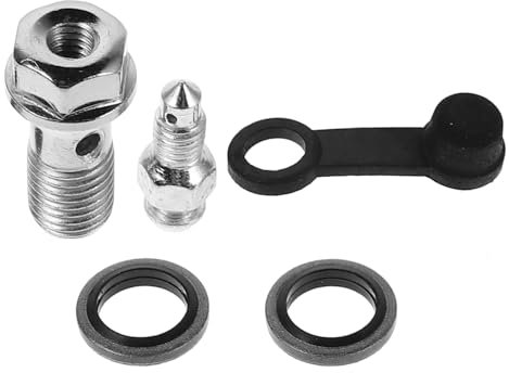 SOLUSTRE Motorradzubehör -bremsschraube Entlüftungsschraube Hohlschraube Bremsen-reparatursatz Radzylinder-entlüftungsventil Bremssattel Reparatursatz Bremssattel Schrauben Metall