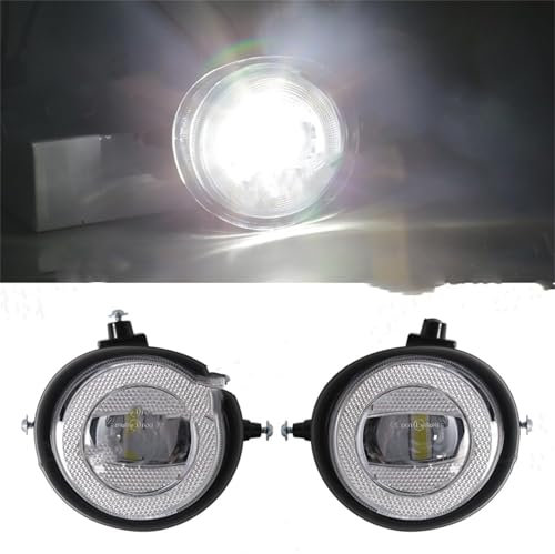 ELNas Auto-Nebelscheinwerfer-Baugruppe für Mazda 2 3 6 CX-5 CX-7 CX-8 CX-9 RX-8 MX-5 2004-2017, LED Lampen, Tagfahrlicht installiert vorderen Stoßstange, für die Fahrbeleuchtung